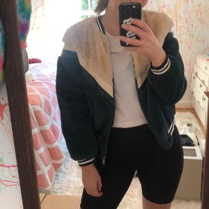 Adorable fur bomber